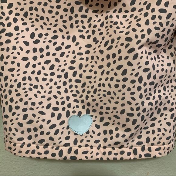 M2C Coat girls size 4/5 pink gray animal print rain windbreaker jacket. - Picture 8 of 16
